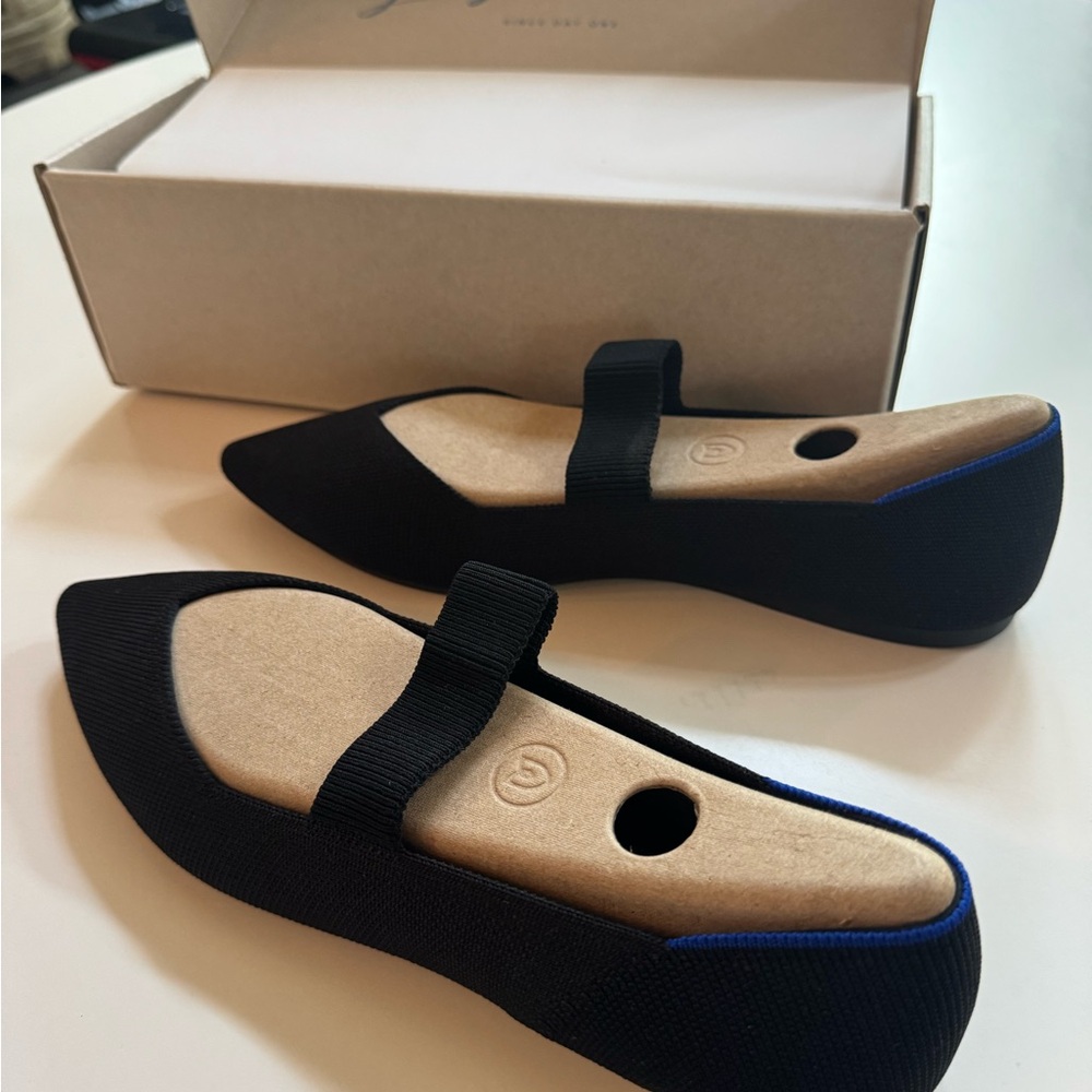 Rothy's Black and Blue Women's Flats